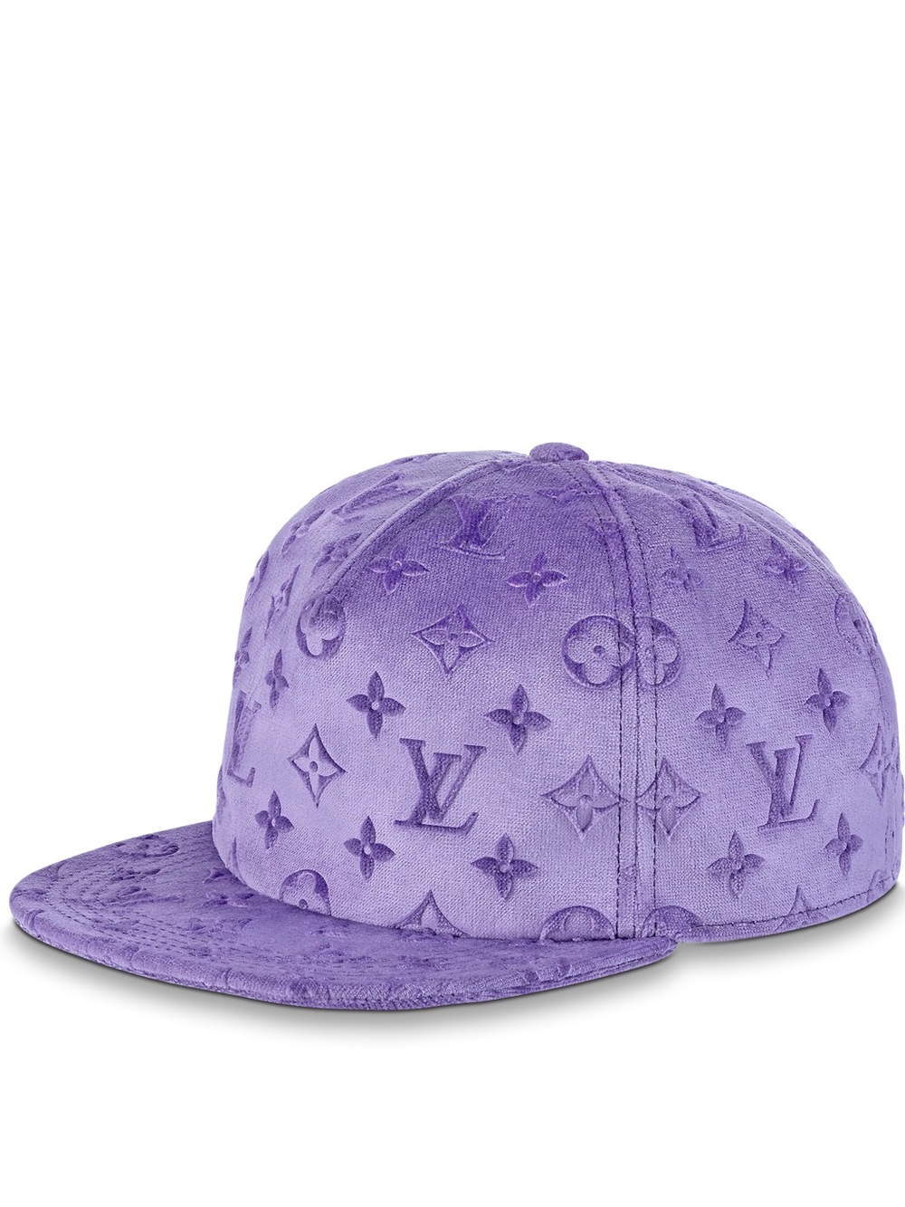 Louis Vuitton Purple Monogram Velvet Baseball Cap